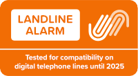 Landline alarm logo.