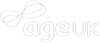 Age UK logo in white.